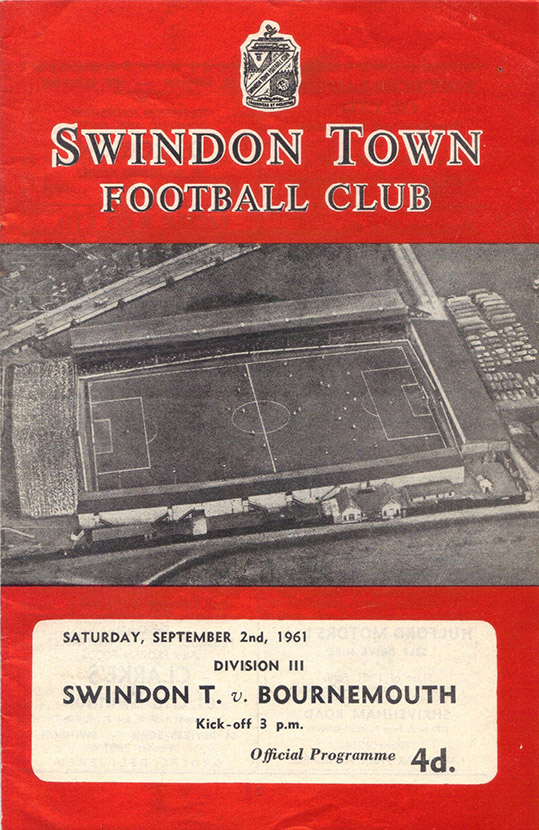 <b>Saturday, September 2, 1961</b><br />vs. Bournemouth and Boscombe Athletic (Home)